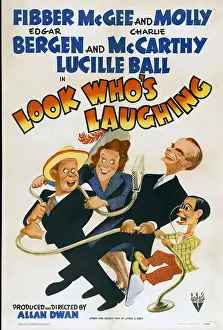 Bergen Prints: LOOK WHO'S LAUGHING, Jim Jordan, Marian Jordan, Edgar Bergen, Charlie McCarthy, 1941