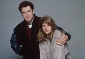 Movies Prints: LOOK WHO'S TALKING, from left: John Travolta, Kirstie Alley, 1989