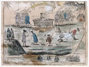 Daniel Prints: The looking glass for 1787. Political cartoon about the ratification of the US Constitution