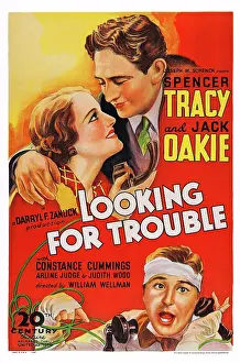 Constance Prints: LOOKING FOR TROUBLE, US poster art