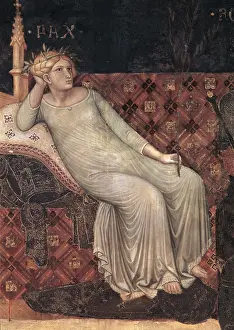 Siena Prints: Lorenzetti Ambrogio, Allegory of Good Government