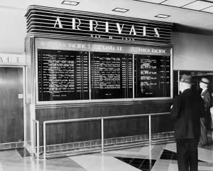 Train Station Prints: Los Angeles, arrival board at Union Station