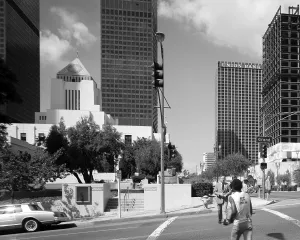 Images Dated 14th February 2008: Los Angeles, detail of wall from the corner of 5th and Grand