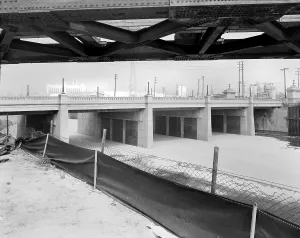 Images Dated 14th February 2008: Los Angeles, detail of Washington Boulevard Bridge