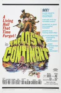 Science Fiction Prints: THE LOST CONTINENT, US poster, Eric Porter (top, in captain's hat), 1968