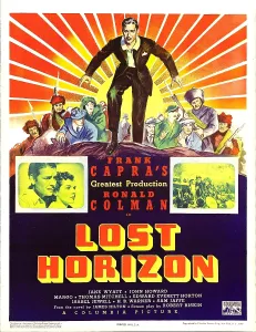 Colman Prints: LOST HORIZON, top center: Ronald Colman, bottom left: Ronald Colman on window card, 1937