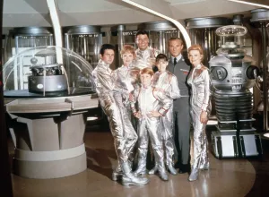Angela Prints: LOST IN SPACE, in front, from left: Mark Goddard