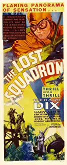 Airplane Prints: THE LOST SQUADRON, top: Richard Dix on insert poster, 1932