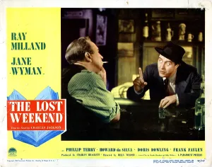 Alcoholic Prints: THE LOST WEEKEND, from left, Howard Da Silva, Ray Milland, 1945