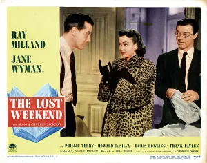 Terry Prints: THE LOST WEEKEND, from left, Ray Milland, Jane Wyman, Phillip Terry, 1945
