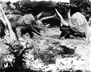 Horns Prints: THE LOST WORLD, Triceratops, 1925