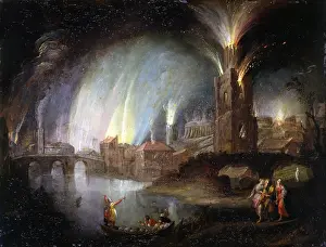 Punishment Prints: Lot and his daughters fleeing Sodom