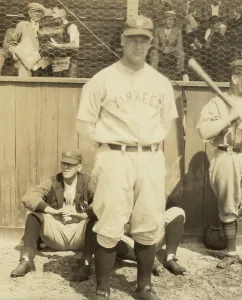 Gehrig Prints: Lou Gehrig, famous New York Yankee first baseman, ca. 1930. (BSLOC_2013_9_31)