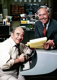 Television Prints: LOU GRANT, from left: Ed Asner, Mason Adams, 1977-1982