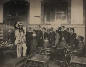 Ethnic Prints: Louis Firetail, wearing Sioux tribal clothing