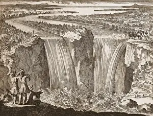 4 People Prints: Louis Hennepin created the first known image of Niagara Falls