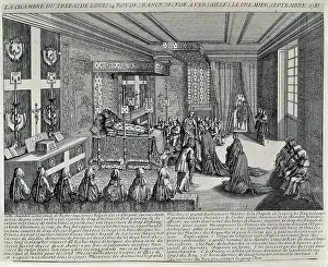 Woodcut Prints: LOUIS XIV, called 'Le Roi Soleil' (1638-1715)