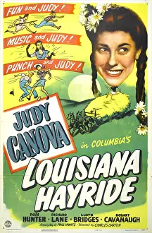 1944 Movies Prints: LOUISIANA HAYRIDE, US poster, Judy Canova, 1944