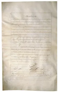 Napoleon Prints: Louisiana Purchase Treaty of 1803 signed by Napoleon Bonaparte and Talleyrand