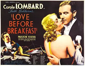 Bare Back Prints: LOVE BEFORE BREAKFAST, Carole Lombard, Preston Foster, 1936