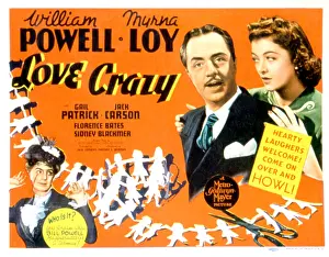 Insanity Prints: LOVE CRAZY, William Powell, Myrna Loy, 1941
