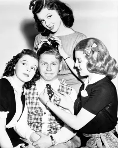 Lana Prints: LOVE FINDS ANDY HARDY, Judy Garland, Ann Rutherford, Mickey Rooney, Lana Turner, 1938