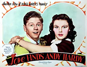 Girlfriend Prints: LOVE FINDS ANDY HARDY, Mickey Rooney, Judy Garland, 1938