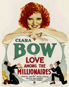 Top Hat Prints: LOVE AMONG THE MILLIONAIRES, Clara Bow on window card, 1930