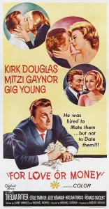 Kirk Prints: FOR LOVE OR MONEY, US poster art