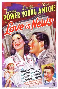 Power Prints: LOVE IS NEWS, top l-r: Loretta Young