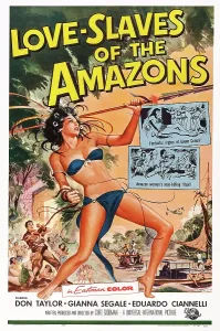 Jungle Prints: LOVE SLAVES OF THE AMAZONS, US poster art, 1957