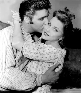 Kissing Cheek Prints: LOVE ME TENDER, Elvis Presley, Debra Paget