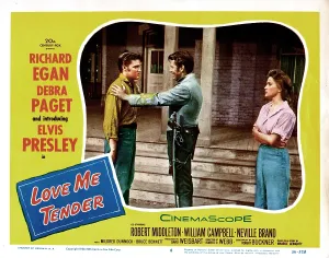 1956 Movies Prints: LOVE ME TENDER, Elvis Presley, Richard Egan, Debra Paget, 1956