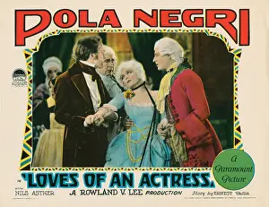 Costume Prints: LOVES OF AN ACTRESS, lobbycard