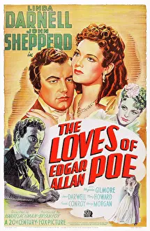 Biography Prints: THE LOVES OF EDGAR ALLAN POE, US poster art