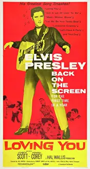 Guitar Prints: LOVING YOU, top: Elvis Presley