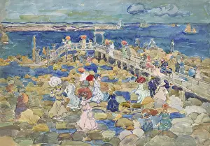 Post Impressionist Prints: LOW TIDE, BEACHMONT, by Maurice Brazil Prendergast