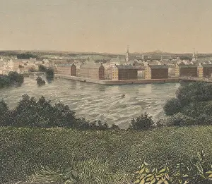 Mills Prints: Lowell, Massachusetts, was sited at the confluence of the Merrimack and Concord rivers