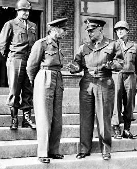 Steps Prints: Lt. General Omar N. Bradley, King George VI