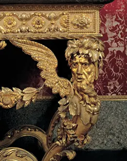 Winged Prints: Lucca workmanship, Wall table, 18th Century