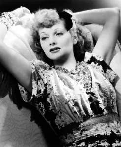 Floral Print Prints: Lucille Ball, 1940
