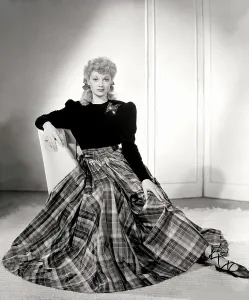 Plaid Prints: Lucille Ball, ca. 1940s