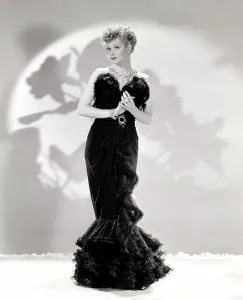 Sweetheart Neckline Prints: Lucille Ball, ca. 1940s