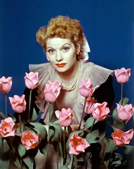 Tulips Prints: Lucille Ball, ca. late-1940s