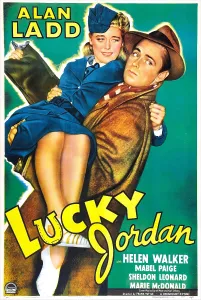 Walker Prints: LUCKY JORDAN, US poster, from left: Helen Walker, Alan Ladd, 1942