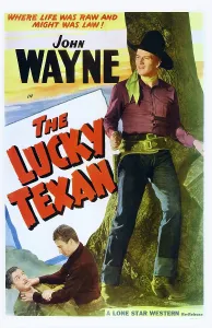Villain Prints: THE LUCKY TEXAN, US poster art, Lloyd Whitlock, John Wayne, 1934