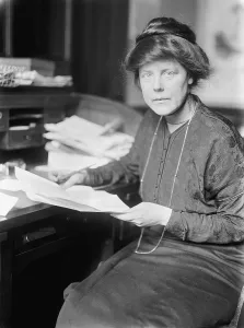 Militants Prints: Lucy Burns (1879-1966), American women's rights advocate was a founder