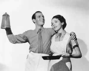 Images Dated 24th February 2016: THE LUKIEST GIRL IN THE WORLD, from left: Louis Hayward, Jane Wyatt, 1936