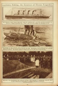 Manmade Prints: LUSITANIA SINKING THE GREATEST OF OCEAN TRAGEDIES