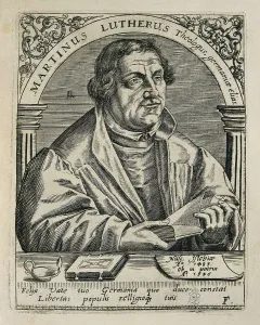Luther Prints: LUTHER, Martin (1483-1546). Engraving